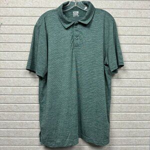 32 Degrees Men’s Green Performance Polo Shirt Size L Quick-Dry